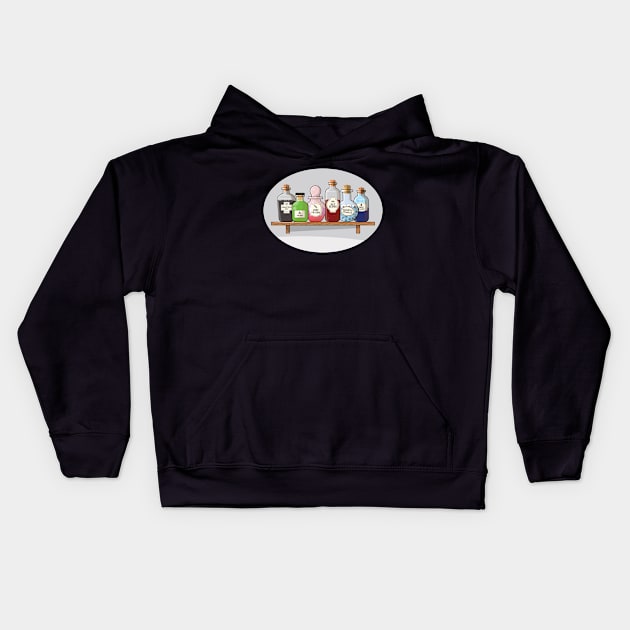 Magic Potions Kids Hoodie by Hixon House